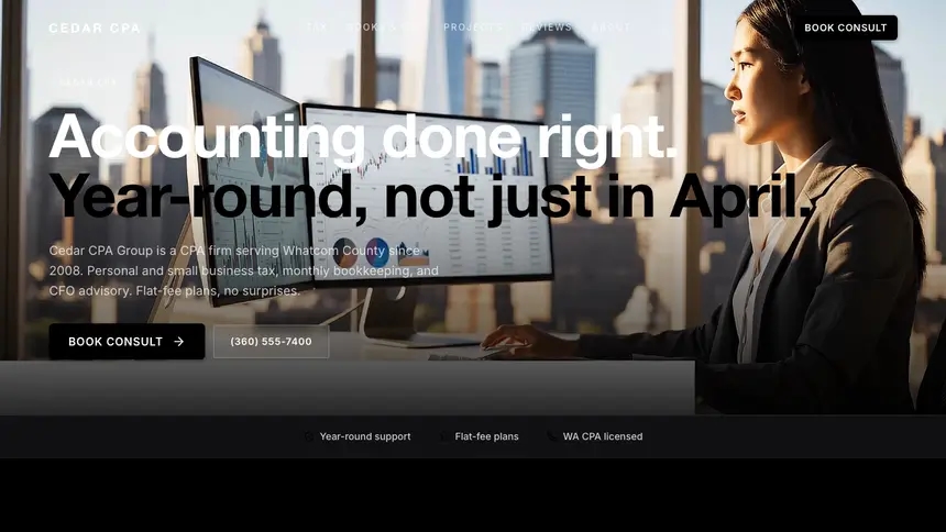 Accounting Expressive Modern demo website thumbnail