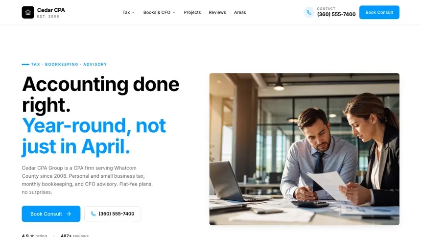 Accounting Motion Forward demo website thumbnail