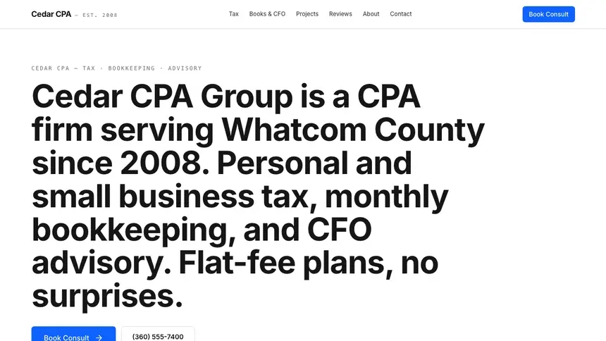 Accounting Enterprise Classic demo website thumbnail