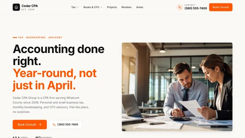Accounting Approachable Support demo website thumbnail