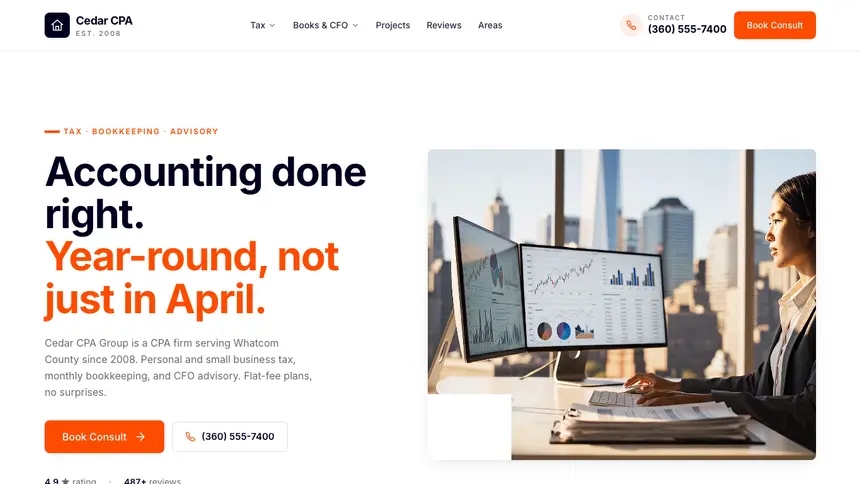 Accounting Collaborative Tech demo website thumbnail