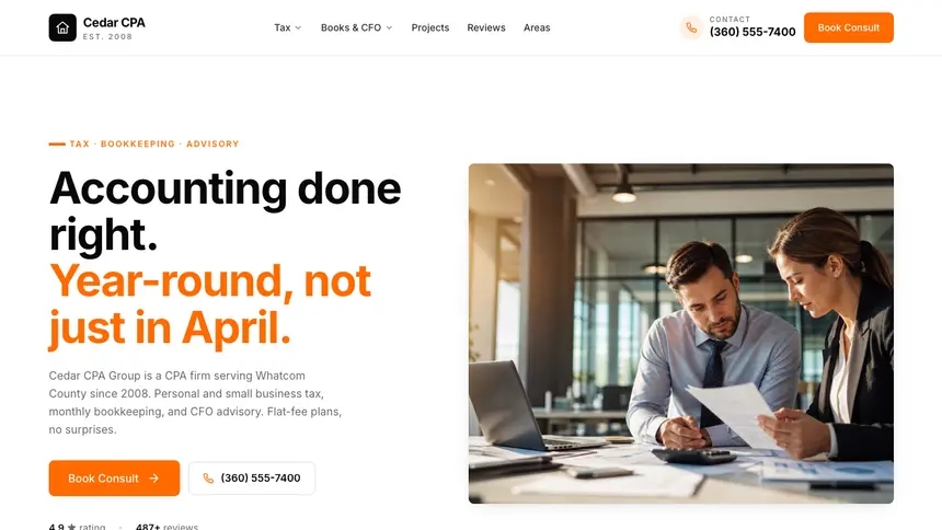 Accounting Designer Flexible demo website thumbnail