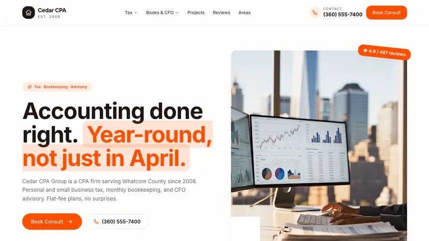 Accounting Connected Workflow demo website thumbnail