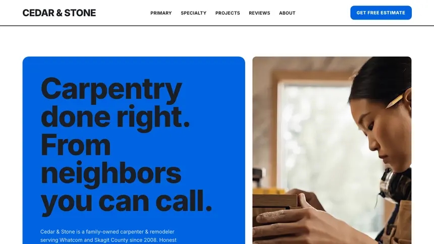 Carpentry Open Social demo website thumbnail