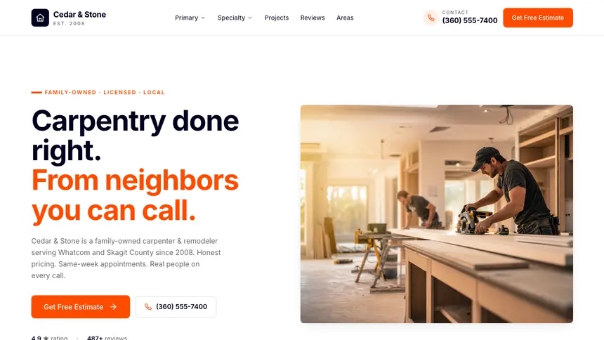 Carpentry Collaborative Tech demo website thumbnail