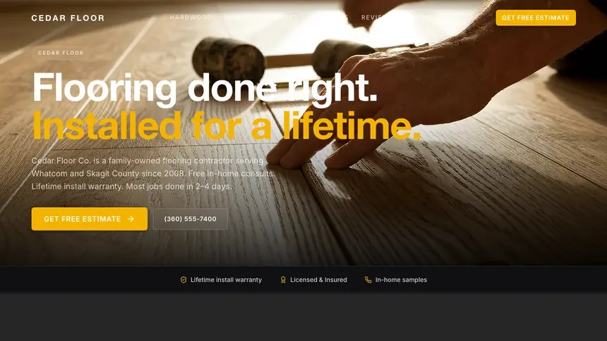 Flooring Performance Accent demo website thumbnail