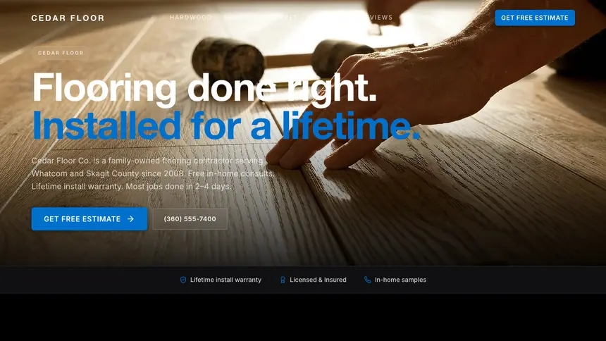 Flooring Luxury Statement demo website thumbnail