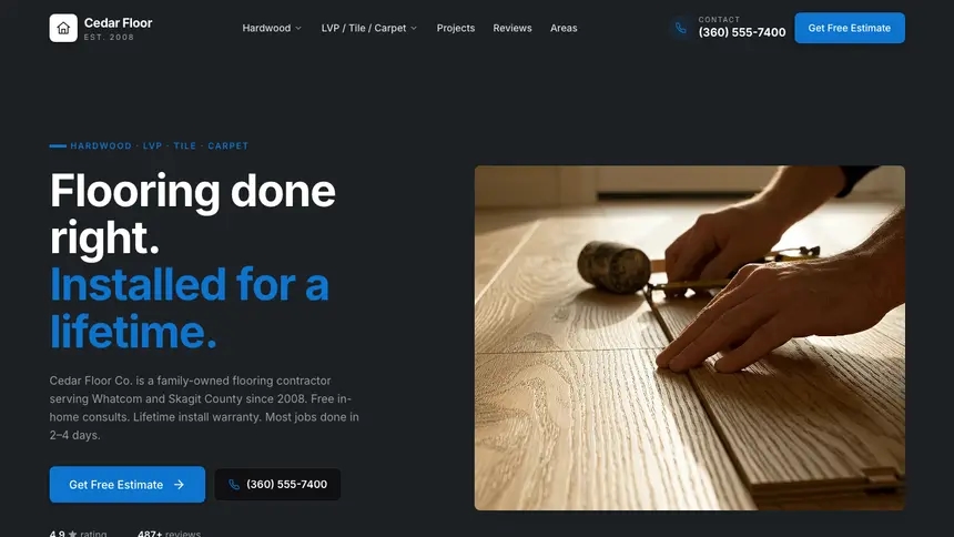 Flooring Friendly App demo website thumbnail