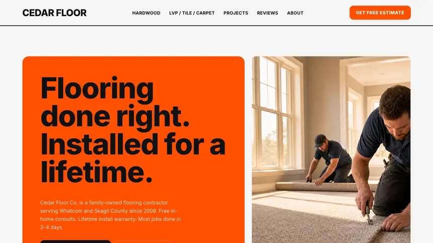 Flooring Bold Motion demo website thumbnail