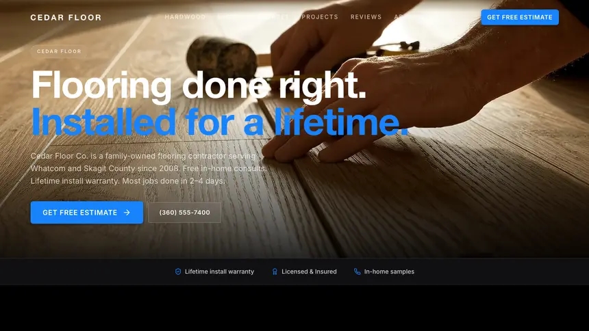 Flooring Dynamic Bold demo website thumbnail