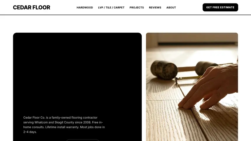 Flooring Bold Utility demo website thumbnail