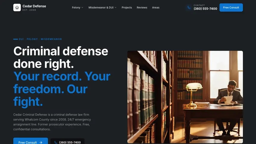 Criminal Defense Friendly App demo website thumbnail