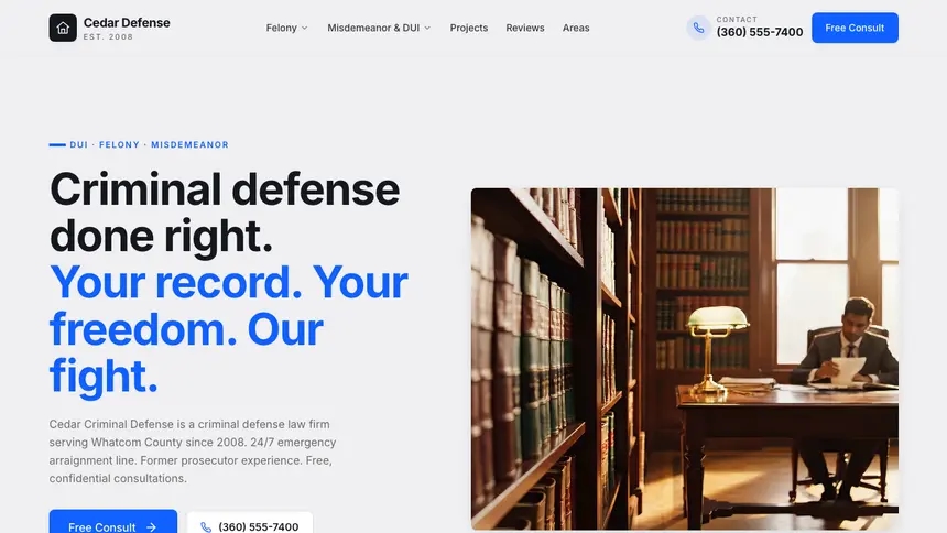 Criminal Defense Technical Trust demo website thumbnail