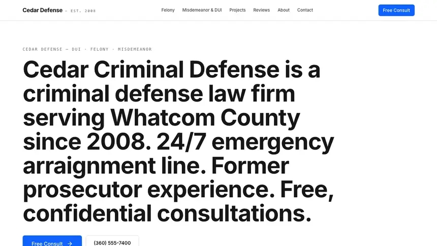 Criminal Defense Enterprise Classic demo website thumbnail