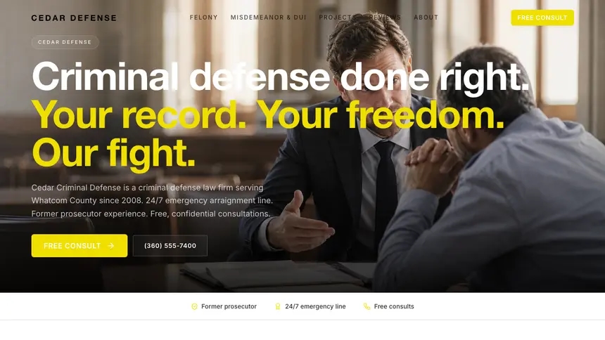 Criminal Defense Modern European demo website thumbnail