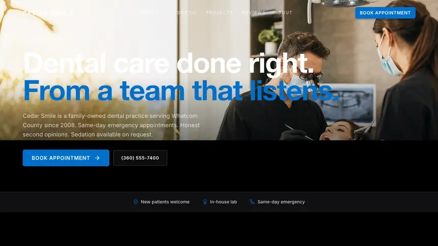 Dental Luxury Statement demo website thumbnail