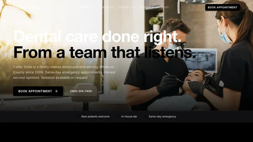 Dental Expressive Modern demo website thumbnail