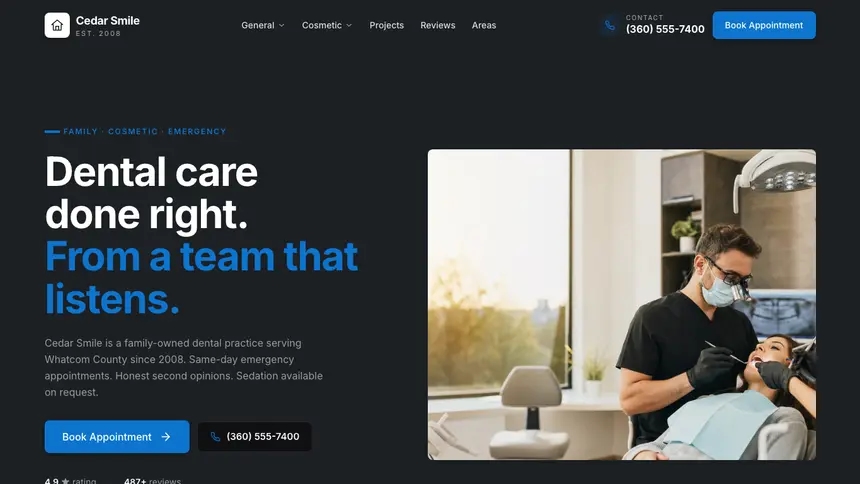 Dental Friendly App demo website thumbnail