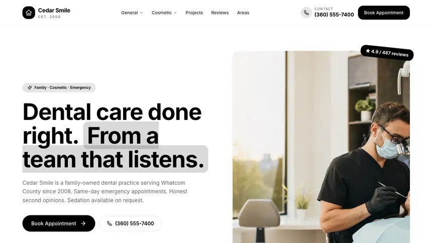Dental Playful Creative demo website thumbnail