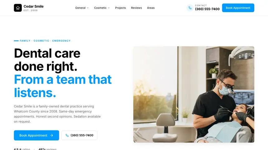 Dental Motion Forward demo website thumbnail