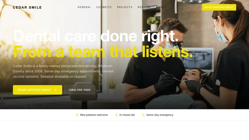 Dental Modern European demo website thumbnail