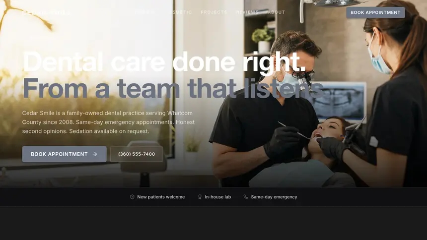 Dental Creative Studio demo website thumbnail