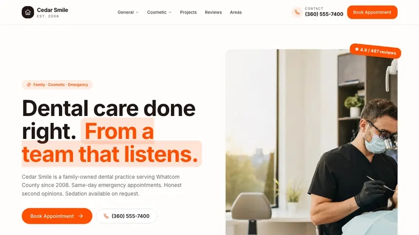 Dental Connected Workflow demo website thumbnail