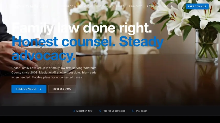 Family Law Luxury Statement demo website thumbnail