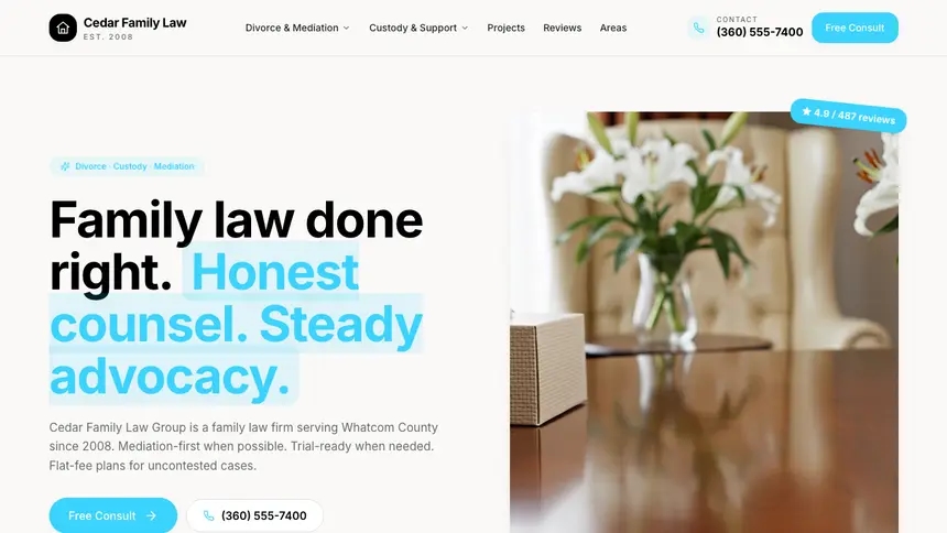 Family Law Crafted Neutral demo website thumbnail