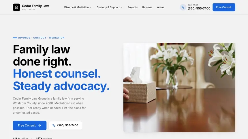 Family Law Calm Professional demo website thumbnail