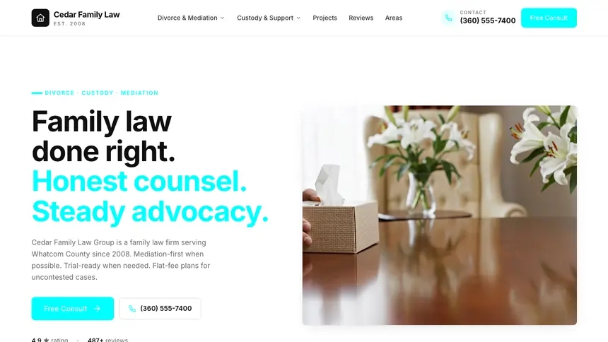 Family Law Modular Clean demo website thumbnail