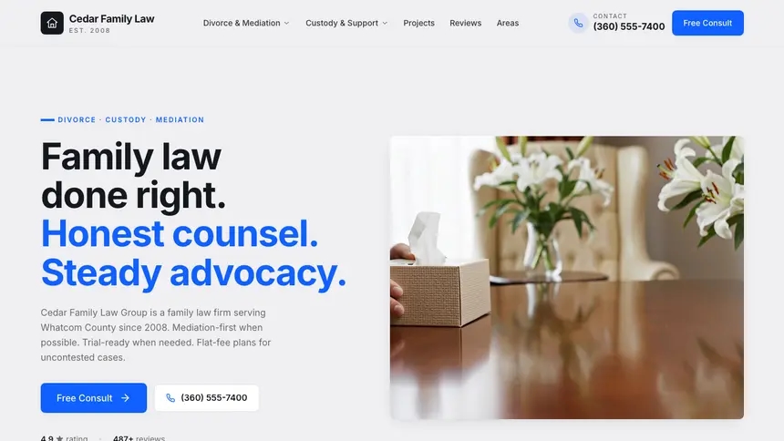 Family Law Technical Trust demo website thumbnail