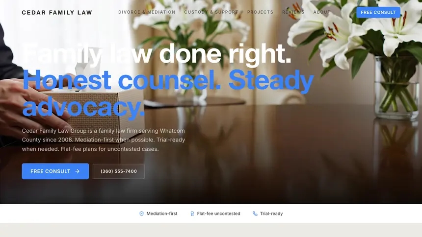 Family Law Soft Inviting demo website thumbnail