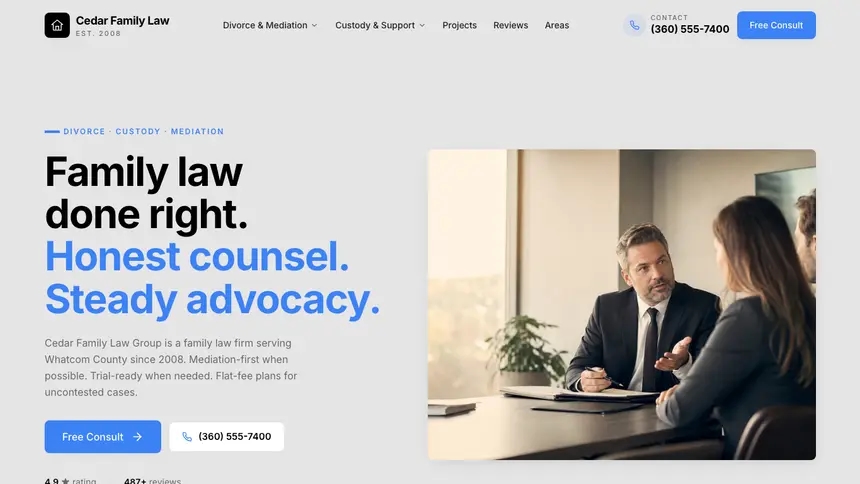 Family Law Friendly Minimal demo website thumbnail