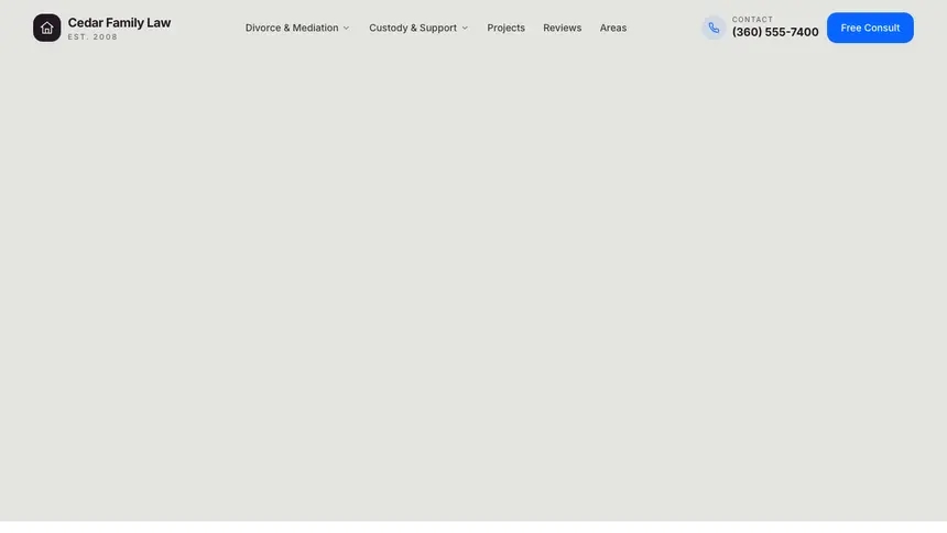 Family Law Visual Discovery demo website thumbnail