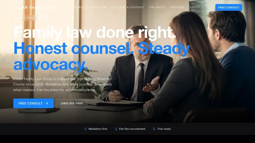 Family Law Dynamic Bold demo website thumbnail