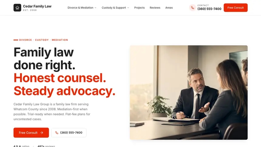 Family Law Technical Clean demo website thumbnail