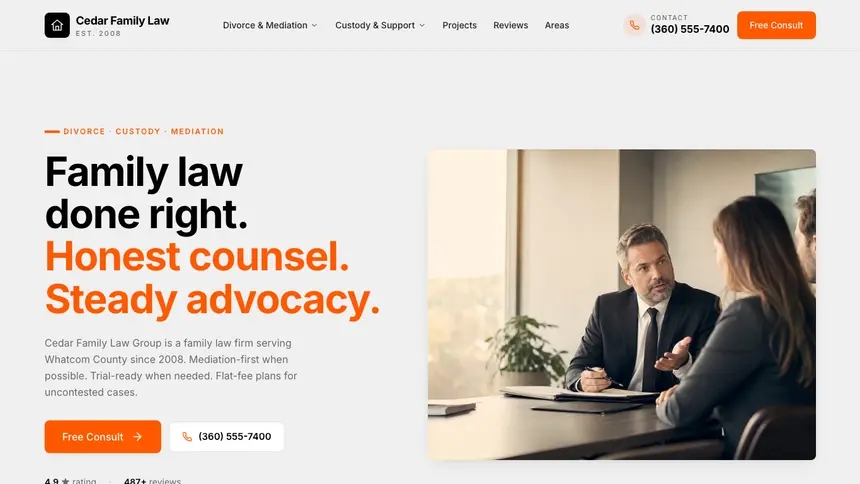 Family Law Minimal Mail demo website thumbnail