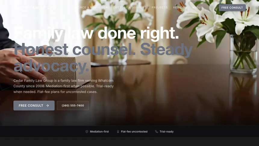 Family Law Creative Studio demo website thumbnail