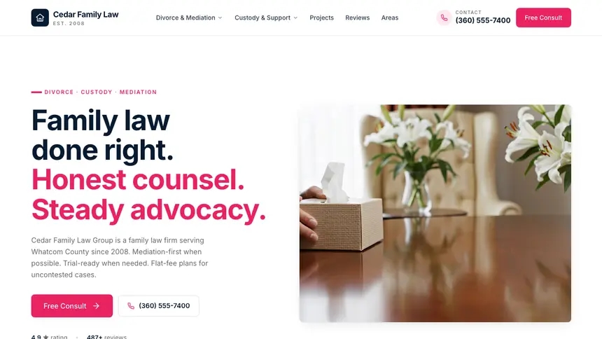 Family Law Polished Gradient demo website thumbnail
