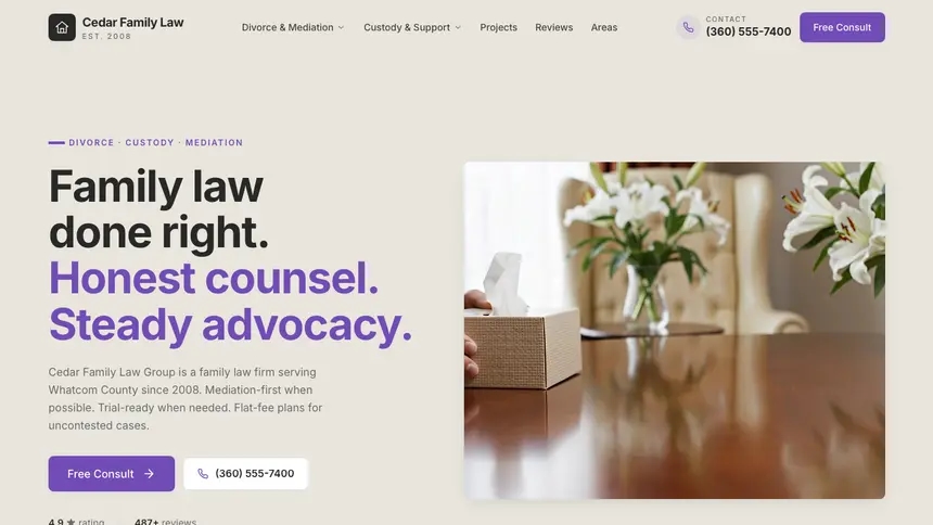 Family Law Sleek Premium demo website thumbnail