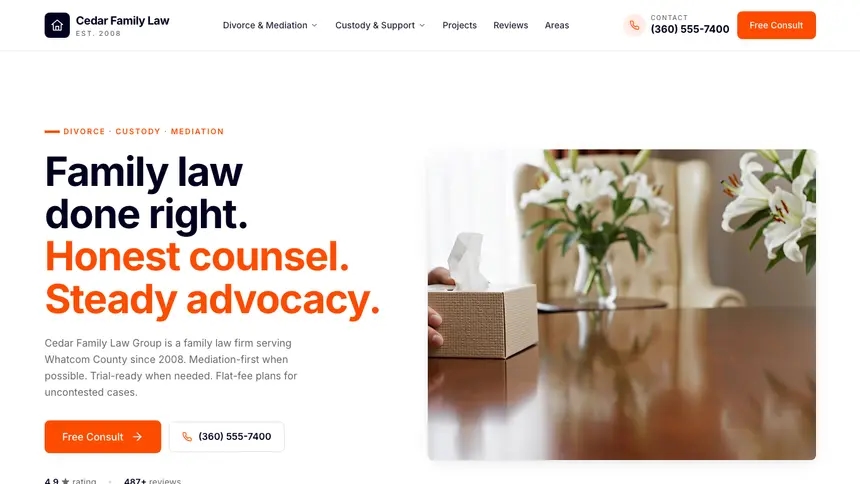 Family Law Collaborative Tech demo website thumbnail