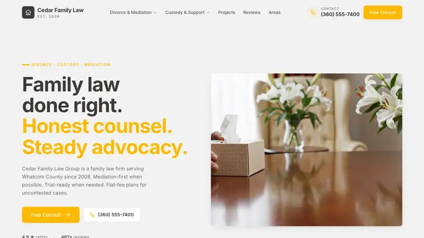 Family Law Energetic Tech demo website thumbnail
