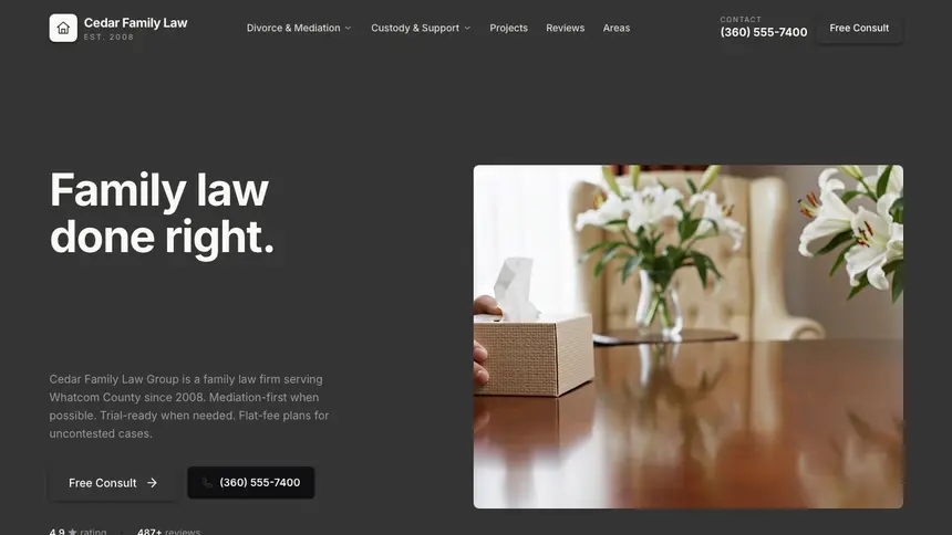 Family Law Fast Utility demo website thumbnail