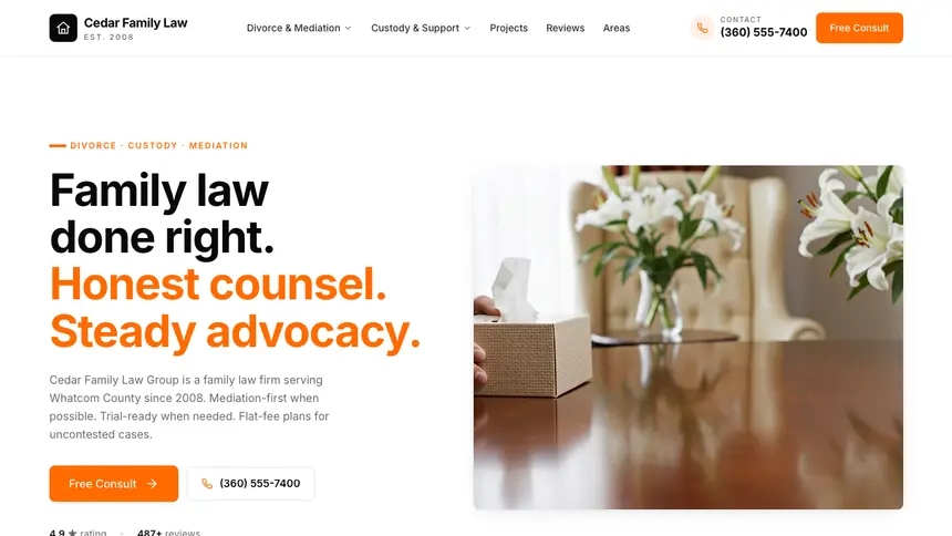 Family Law Designer Flexible demo website thumbnail