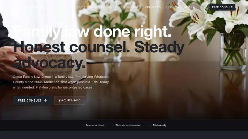 Family Law Stark Minimal demo website thumbnail