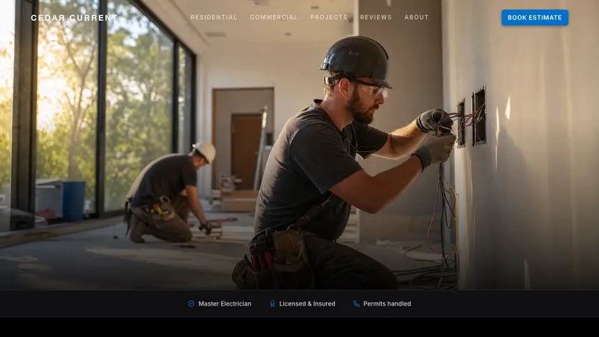Electrical Luxury Statement demo website thumbnail