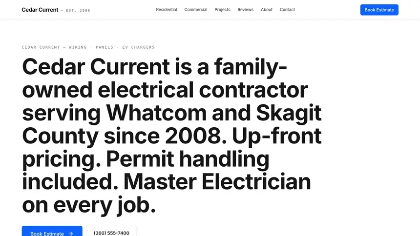 Electrical Enterprise Classic demo website thumbnail