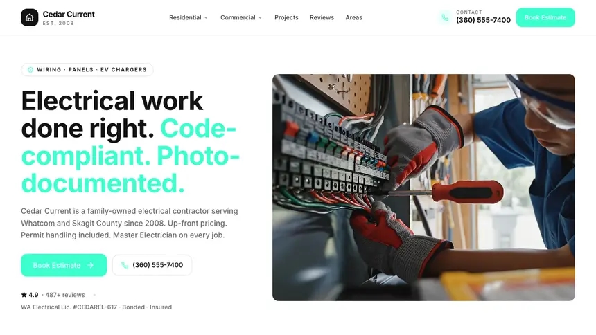 Electrical Editorial Media demo website thumbnail