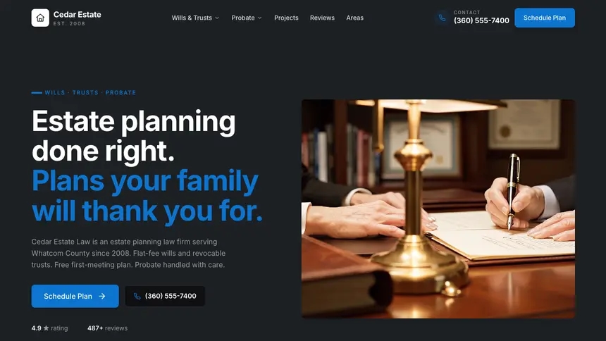Estate Planning Friendly App demo website thumbnail